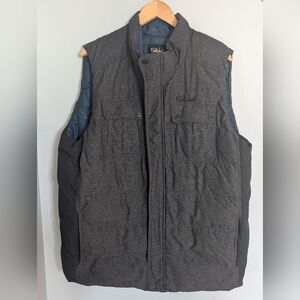 Farwest Men's XL Charcoal and Black Down Filled Vest